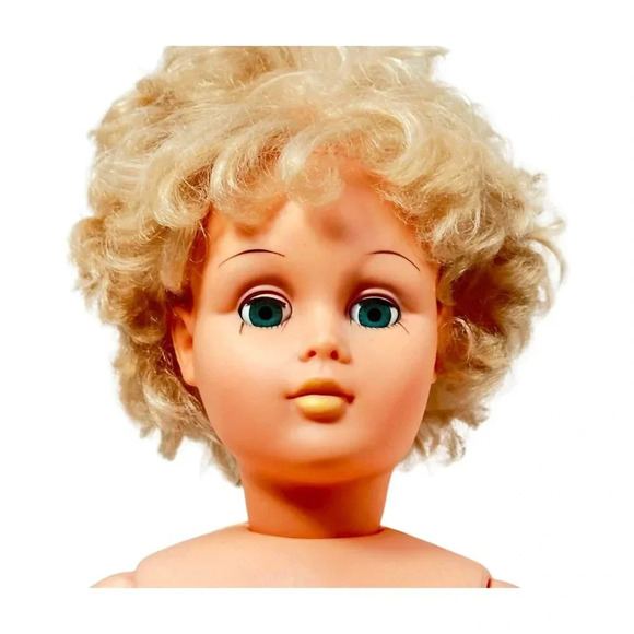 Reliable Walking Doll 30 inch Blonde Plastic Sleepy Eyes Vintage 1961 Canada - Picture 6 of 13